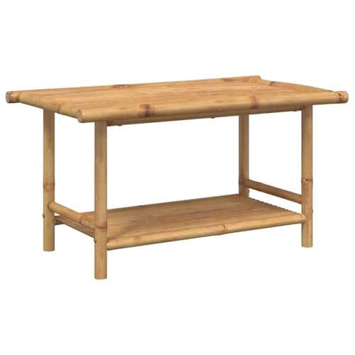vidaXL Mesita de Centro de bambú 90x50x45 cm
