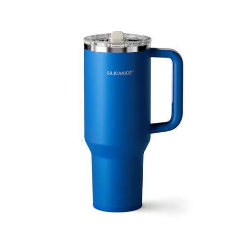 Easy Clean Pro Tumbler - 40 oz Water Bottle with Handle Quick-Disassemble Flip Straw, Leakproof Insulated Stainless Steel, Dishwasher Safe, BPA-Free Gifts for Women & Men