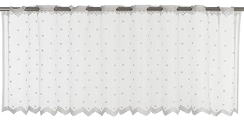 Elbersdrucke Bistrogardine Celeste 00 weiß transparent 45x160 cm...