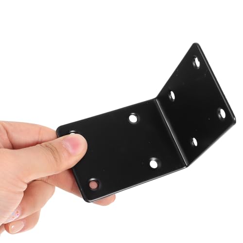 Équerres métalliques d'angle en acier inoxydable noir mat haute résistance - 8