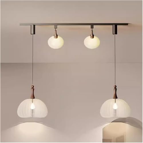 Lustre décoratif d'intérieur design suspendu à 4 têtes LED modernes - 2