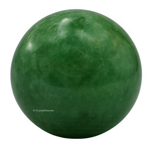 Image of Certified Green Strawberry Quartz Crystal Ball for Meditation - Premium Crystal Vastu Items for Home and Feng Shui Items for Good Luck - Ideal for Pooja Supplies and Spiritual Practices (2 inch Inch)