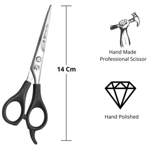 wishbeauty Hair Dressing Scissor Professional, Stainless Steel Hair Cutting Shears for Salon Barbers Men, Women, Children - 6 inch - Image 2