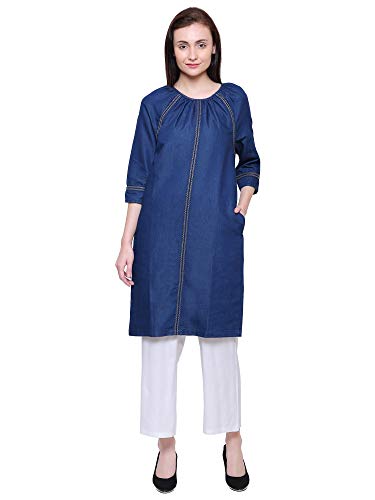 Image of Saundarya Women's Denim Kurtas