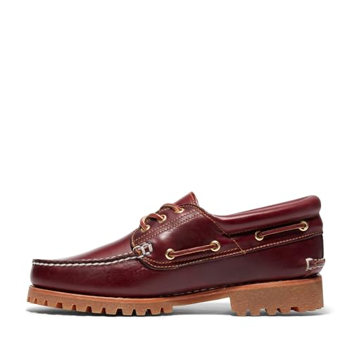 Image of Timberland Men's Authentic 3-Eye Lug Handsewn Boat Shoes