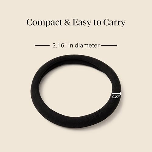 Kitsch Nylon Hair Ties No Damage, Stretchable Hair Bands, 20 Pcs, Black - image 5