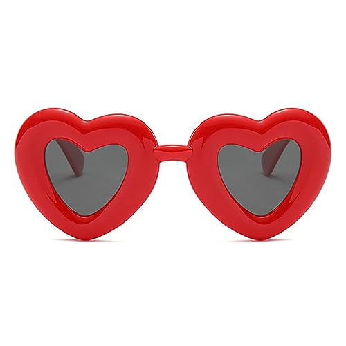 willochra Oversized Heart Shaped Polarized Sunglasses UV400 Cute Trendy Love Fashion Candy color Eyewear for Women