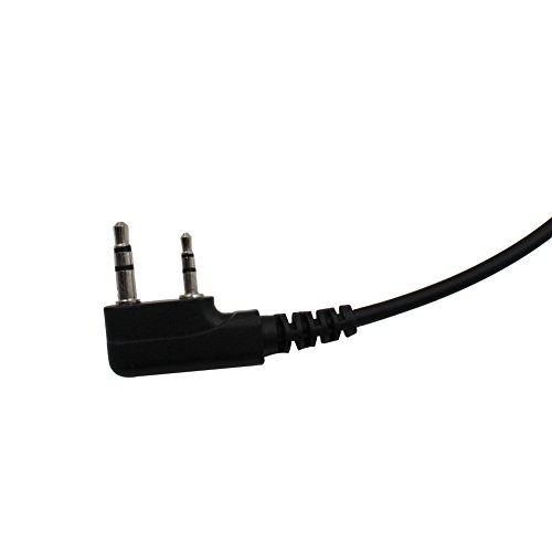 Kenmax® Throat Mic Control Covert Acoustic Tube Earpiece Headset With Finger Ptt Mic For Walkie Talkie Two Way Cb Ham Radio Baofeng Kenwood #TOP5