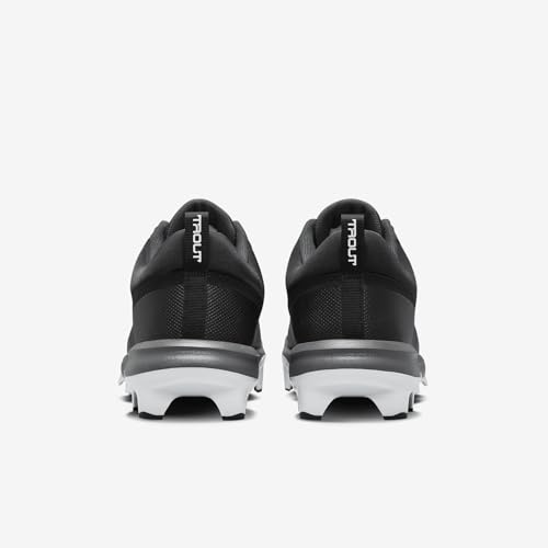 Image of Nike Force Trout 9 Pro MCS Baseball Cleats (FB2908-001, Black /White-Anthracite-Cool Grey)