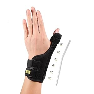 Thumb Support Brace,Thumb Stabilizer with Removable Splint and Adjustable Straps,Breathable Wrist Stabilizer for Arthritis,Carpal Tunnel,Sprains,Left or Right Hand Pain Relief