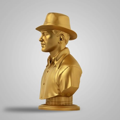Image of SILAII Bhagat Singh Bust Sculpture (Gold, 8 Inch)