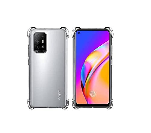 Image of COVERBLACK Rubber Back Cover for Oppo CPH2211 / A94-5G - Transparent