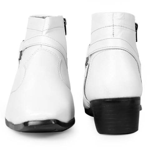 Image of BXXY Men's 2 inch Height Increasing Synthetic Material Casual Formal Chelsea Ring, Slip-On Boot with Pu Sole.