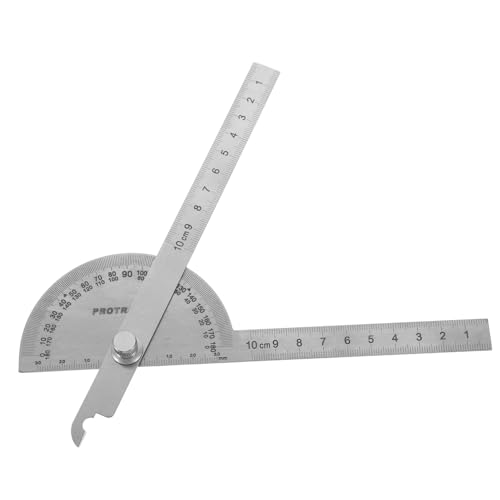 HOMOCONO 木工用ステンレス製分度器 スイングアーム付き分度器 精密測定対応 コンパクト設計 建築 Diy用角度ファインダー