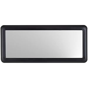 Custom Accessories 70003 Black Deluxe Visor Mirror