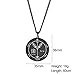 Seal Of Solomon Talisman Pendant Necklace, Stainless Steel Esoteric Symbol Jewelry, Spiritual Amulet For Adults, Code: 2856944 - Jupiter 4th, 45-50 Cm.Siliver