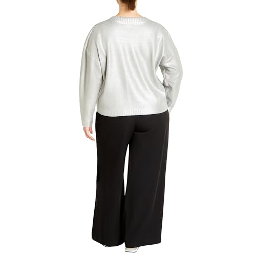 Image of City Chic Plus Size Jumper Iliana in Silver