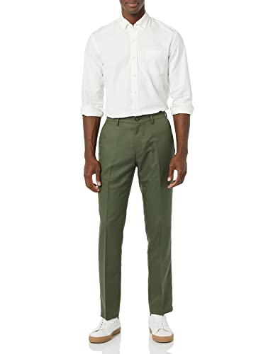 Image of Amazon Essentials Men's Slim-Fit Flat-Front Dress Pant