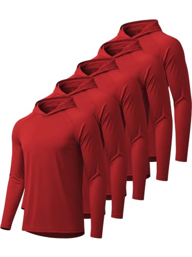 Image of Hoodies for Men UPF 50+ Sun Protection Fishing Shirts Long Sleeve Lightweight Rash Guard Shirt UV SPF Sweatshirt