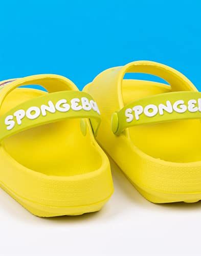 SpongeBob SquarePants Kids Sandals | Boys & Girls Sliders with Supportive Strap for Toddlers | Slip-on Summer Play Footwear4