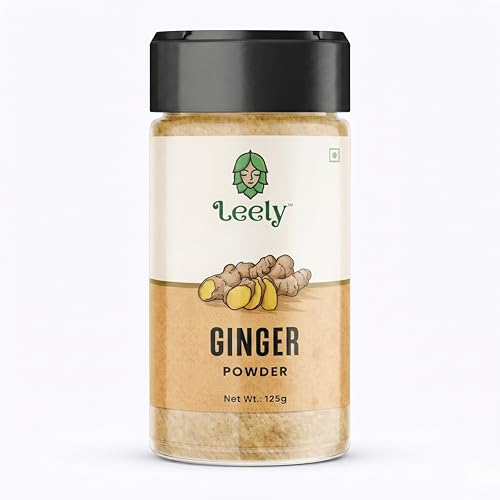 Image of Leely Ginger Powder 125g | Pure & Natural Dry Ginger Powder | No Preservatives, No Added Color | Aromatic Spice for Cooking, Baking, Tea & Ayurvedic Use