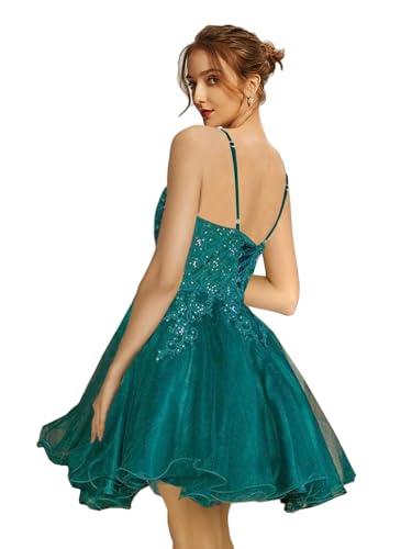 MllesReve Tulle Homecoming Dresses Teens Lace Beaded Party Dress Juniors Short Prom Dresses2