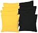 Cornhole Bags Set - (4 Black, 4 Yellow) By Free Donkey Sports