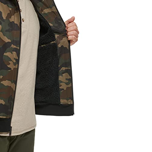 Image of DOCKERS Men's Softshell Sherpa Lined Bomber Jacket (Standard and Big & Tall)