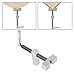 MIUYTRN Woodworking Desktop Clip Fast Fixed Clip Quick Fixture Clamping Tool Kit For 20MM Hole Joinery Woodworking Benches Tools cuicui(2pc)