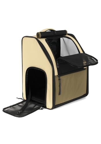 Mochila De Costas Para Transporte Pet Petbuco Abertura Dupla Ideal para Caminhadas Camp Desmontável,