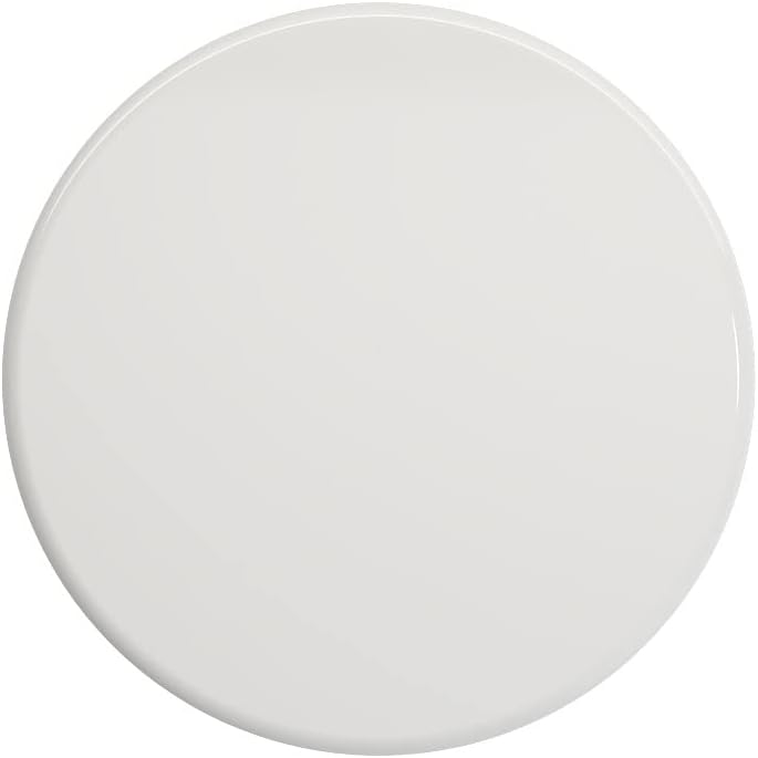 White and Gray Fireclay Kitchen Sink Drain Cover