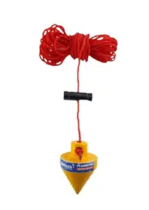 advancedestore Pyramid Plumb Bob with Line_Size 25 feet (Nylon Rope) moq (1)