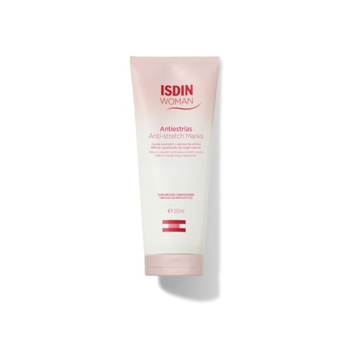 ISDIN Woman Anti-Vergetures (250 ml) | Crème Corporelle pour Aider à Atténuer les Vergetures | Femmes Enceintes, Sportives, Personnes au Régime, Adolescents | Absorption Rapide
