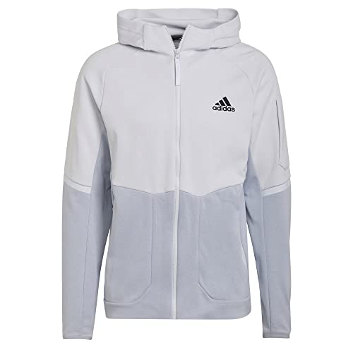 adidas Men's Designed 4 Game Day Fullzip, Dash Grey, Large