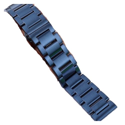 Bracelet montre acier inoxydable bleu universel métal 20mm 22mm