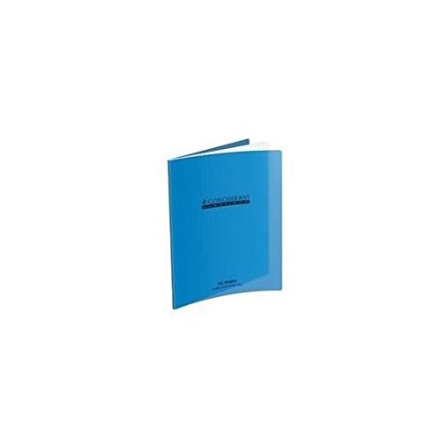 CONQUERANT Cahier Classique 24x32cm Grands Carreaux Seyès 48 Pages Agrafées Couverture Polypro Bleu