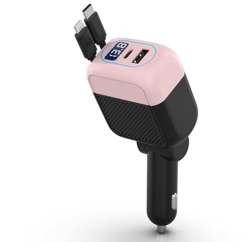 Image of NKNZLY 87W Retractable Car Charger, Cell Phone