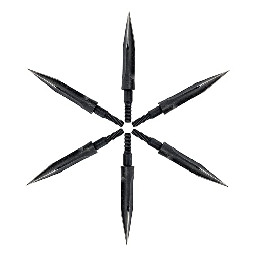 Toparchery Arrowheads Broadheads: 6 Arrowheads 3D Arrowheads Hunting Arrowheads Broadhead For Carbon Arrows, Crossbow, Aluminum Arrows And Fiberglass Arrows In Archery #TOP2