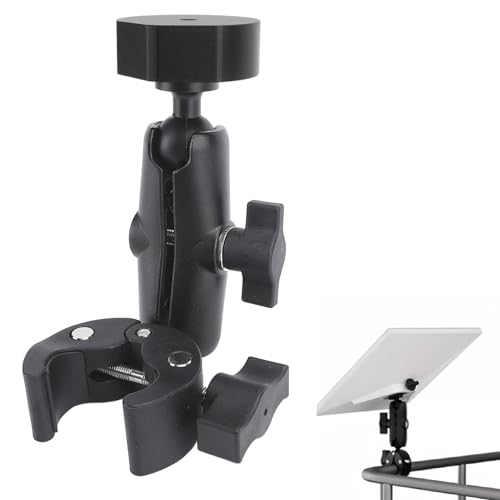 Starlink Mini Mount for RV Ladder, Star Link Mi ni Adjustable Clamp Mounting for Pole, Tube, Pipe, Tubing up to 1.6, Old Starlink Mini RV Mount, Compatible with Original Pipe Adapter (Black)