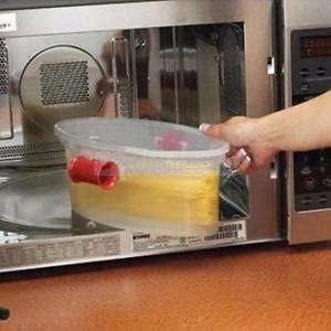 GlobalNiche® Microwave Pasta Boat Cooker Spaghetti Cooking Container Kitchen Gadget Box
