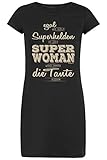 Goodman Design Nachthemd Damen: Super Woman Wird Immer die Tante bleiben