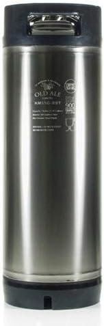 The Homebrew Shop 5 Gallon Home Brew Keg - New Ball Lock - Stainless Steel Product Tank (1 Pack) (5 Gal)