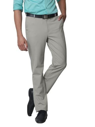 Image of SUBTRACT Slim-Fit Stretchable Lycra Formal Pants for Men with Flexible Waistband | Stylish Men's Wear Trousers for Office or Party |Dress Trouser Pant