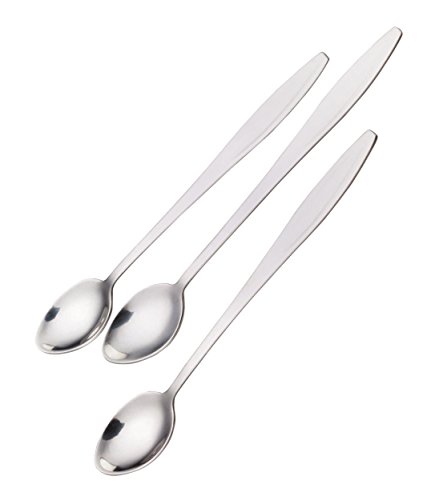 ccHuDE Cucchiai colorati in melamina con manico lungo per mescolare caffè e cocktail, per gelato e latte, 5 pezzi