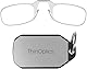 ThinOptics 2.00 Lesebrille Mit Transparenter Gestell Und Schlüsselanhänger-etui - Lesebrillen +2.0 Mit Kompaktem, Faltbarem Rahmen Und Flex-fit-technologie