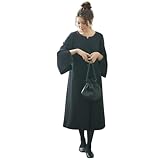 [ニッセン] ブラックフォーマル 【喪服・礼服】 洗える防しわ前開きキーネックデザインワンピース 大きいサイズ有 〔Neina〕 黒 M