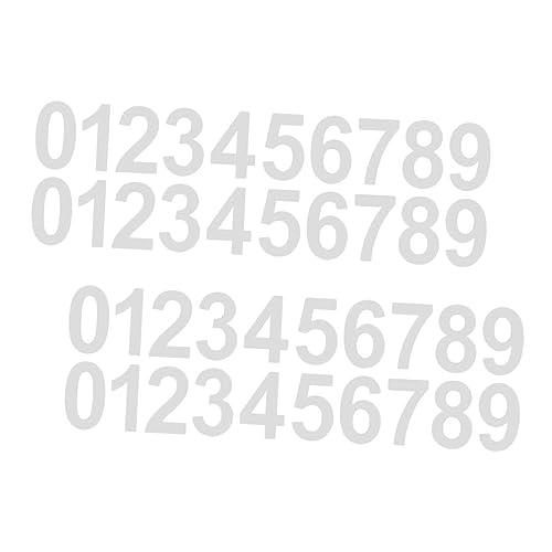 ELAYARD 4セット 夜間反射可能 防水耐候 メールボックス数字ステッカー 自己粘着 屋外用住所番号デカール 郵便受け 表札 ゴミ箱対応