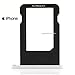 SPARFIX® - Tiroir Couleur Blanc Pour Carte Nano Sim Pour iPhone 5C