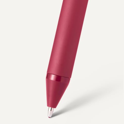 Image of Amazon Basics Retractable Ballpoint Pens for Smooth Writing, 1.2mm Point, Comfortable Grip, 12-Pack