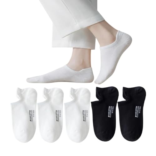 Image of Ankle Socks for Women Pure Cotton No Show Socks Womens with Heel Tab Color Low Cut Soft 5 Pairs 4-8